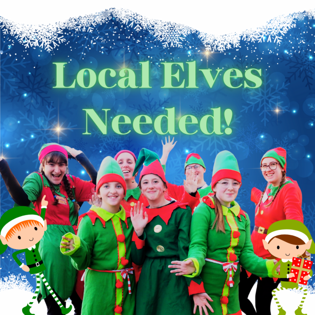 image asking for volunteers to be an elf in the parade